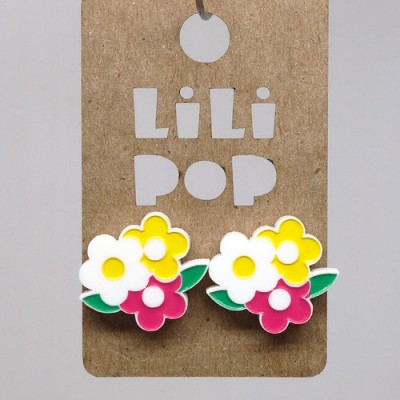 Boucles d'oreilles Lili POP- Fleurs